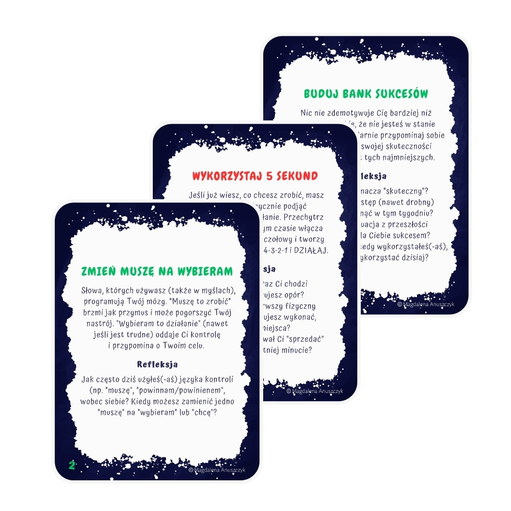 Jak się motywować? Karty ze strategiami motywacyjnymi - obrazek 3